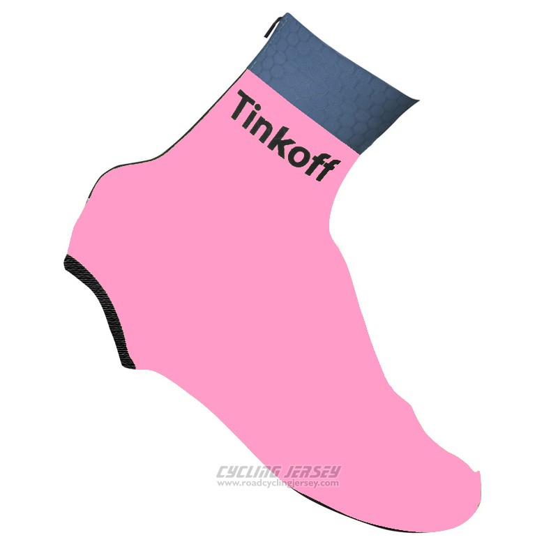2016 Saxo Bank Tinkoff Shoes Cover Cycling Pink and Gray